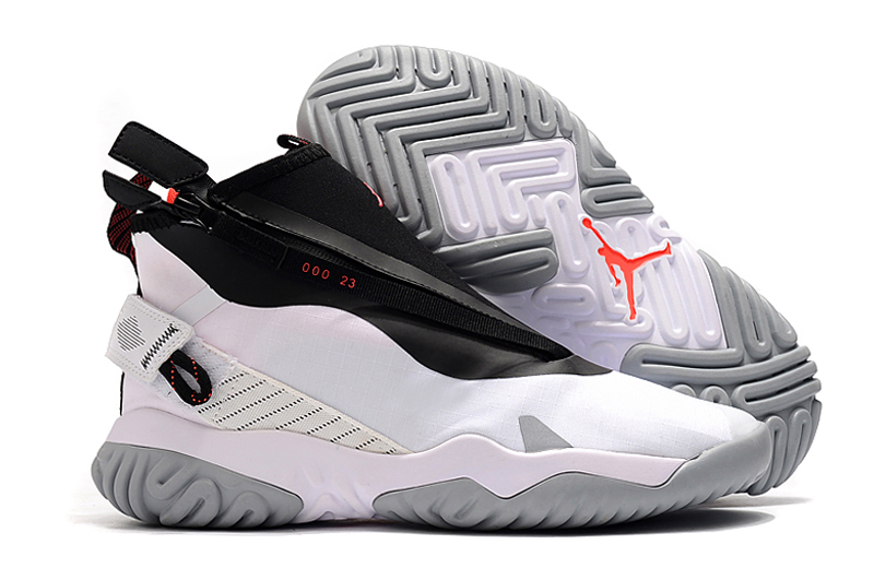 2020 Men Jordan Basketball Shoes White Grey Black